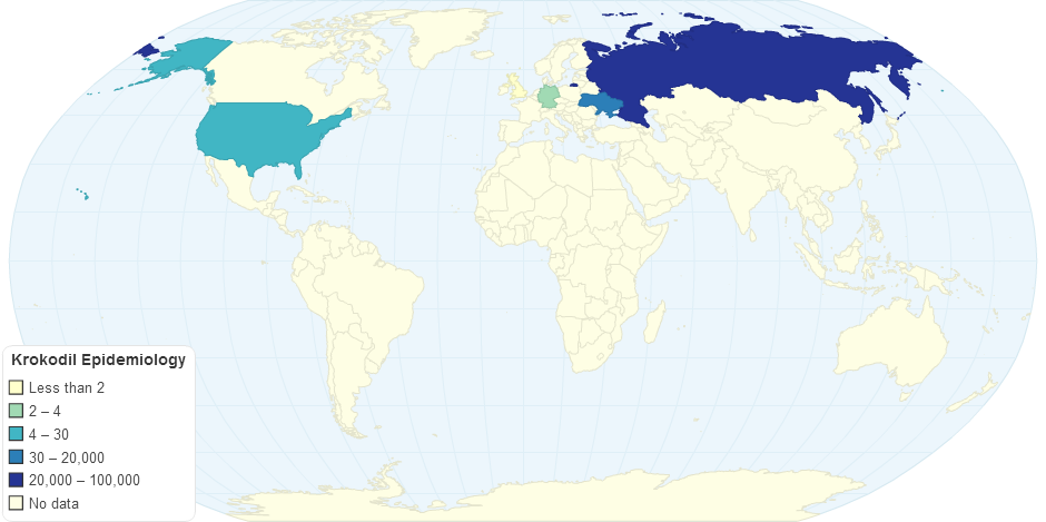 Krokodil Epidemiology