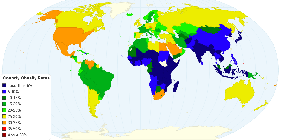 Counrty Obesity Rates