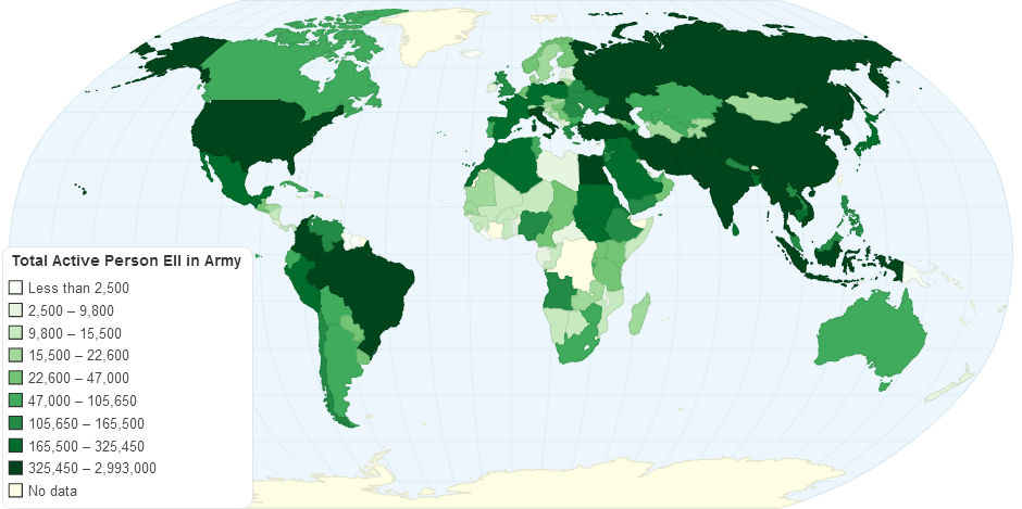 Total Active Person Ell in Army