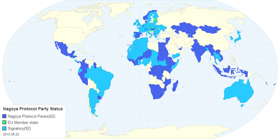 Nagoya Protocol Party Status 20150622