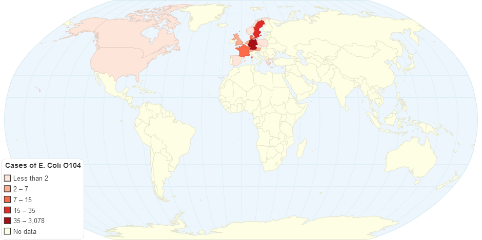 Cases of E. Coli O104 Outbreak