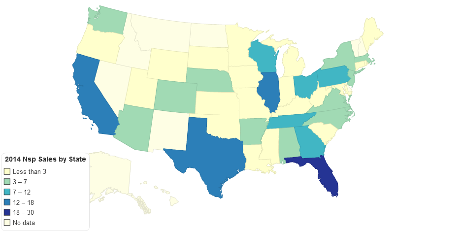 2014 NSP Sales by State