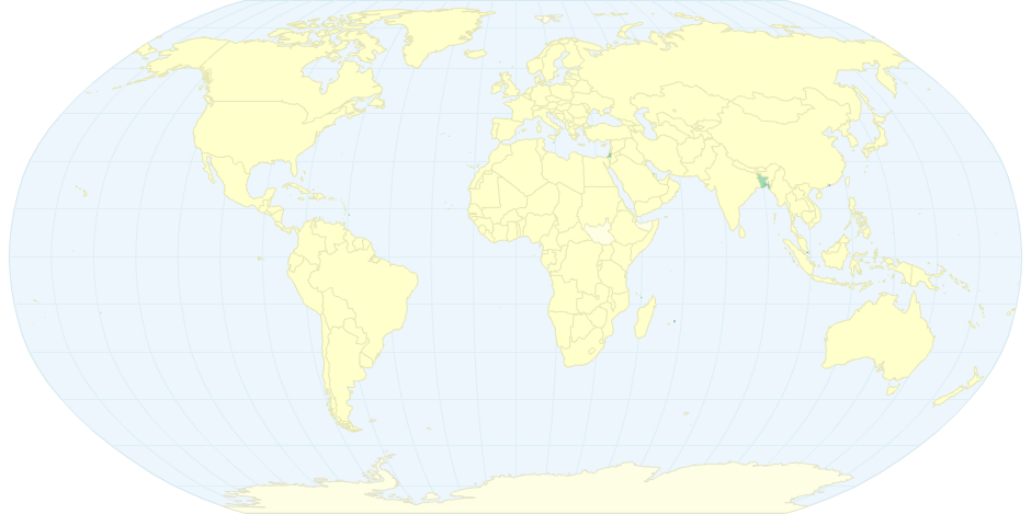 A Choloropleth Map Showing Population Density