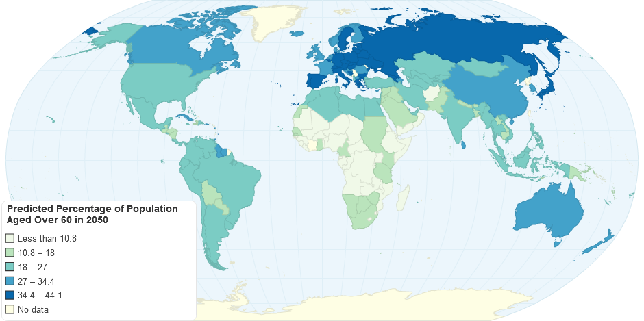 Percentage of Population Aged Over 60