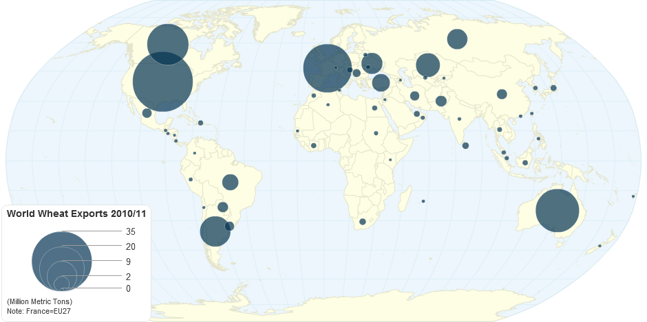 World Wheat Exports 2010/11