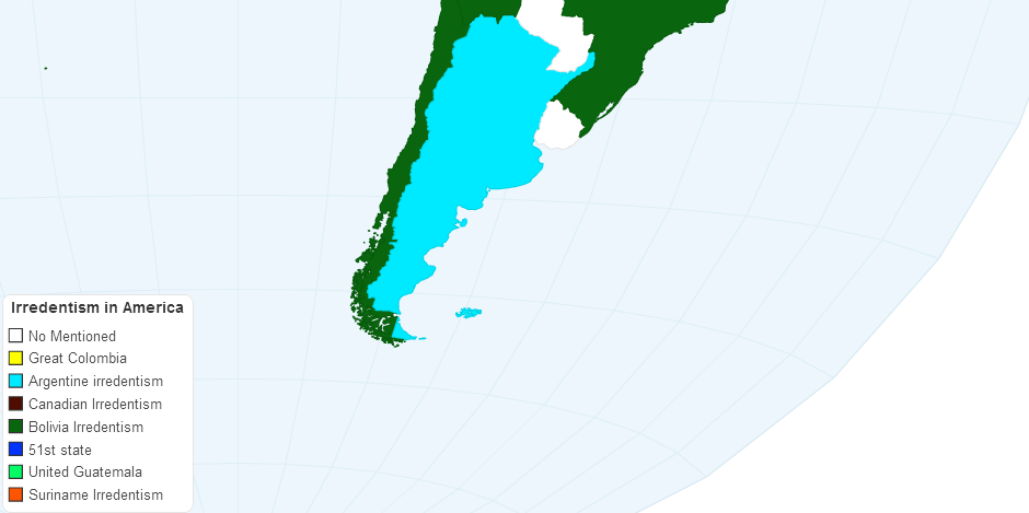 Irredentism in America part 1 (America map version)