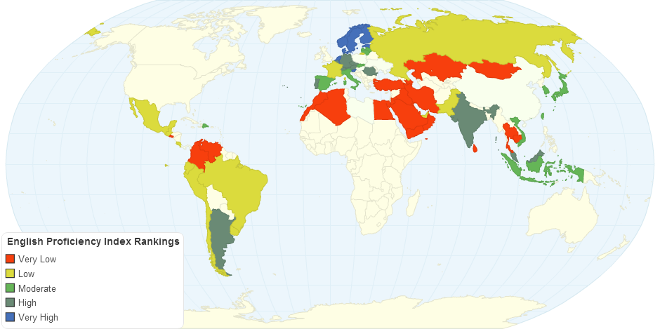 English Proficiency Index 2015 Rankings