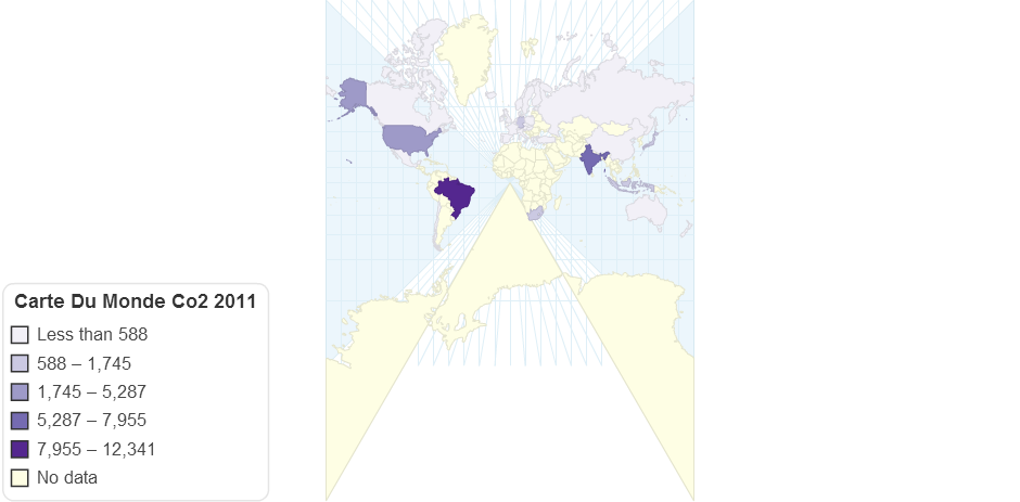 Carte Du Monde Co2 2011