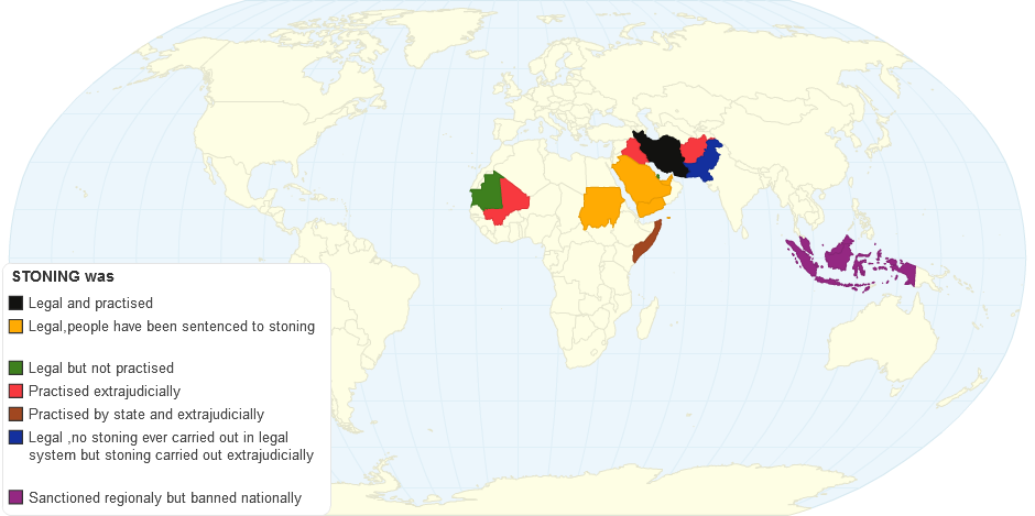 STONING Where Does It Happen?  Where is It Legal?