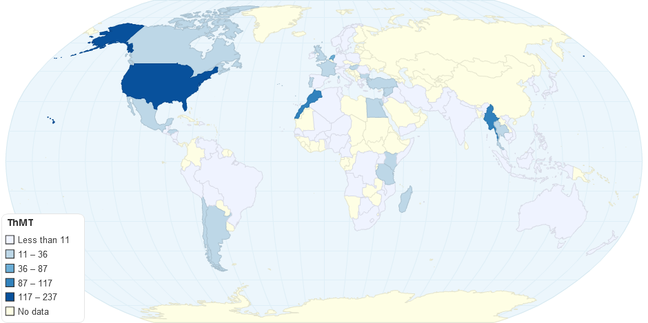 World Exports of Pulses 1961