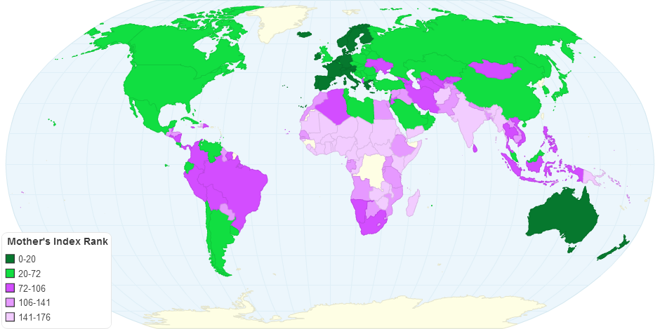 Mother's Index Rankings