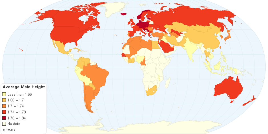 average-male-height-by-country