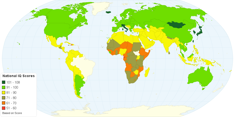 Average iq in malaysia