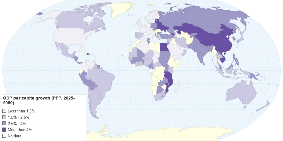 Gdp Per Capita Growth Ppp 2025 2050