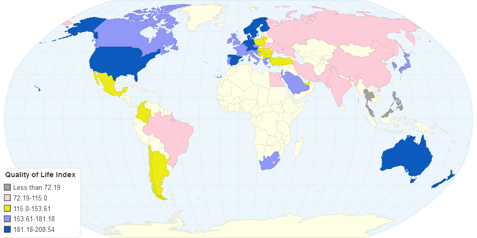 Quality of Life Index 2016