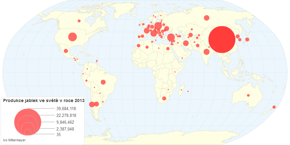 Produkce Jablek Ve Světě V Roce 2013