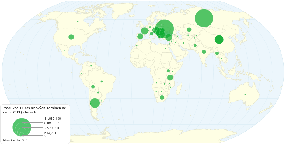 Sunflower Seeds Production in the World 2013