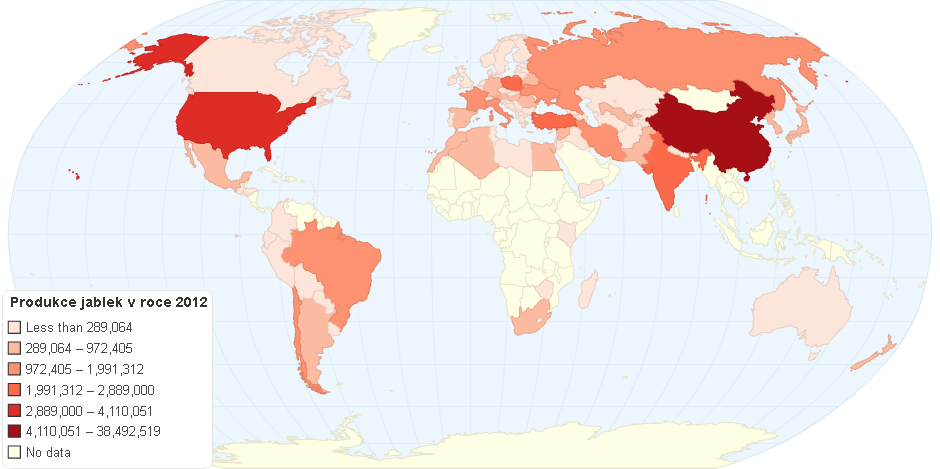 Produkce Jablek V Roce 2012