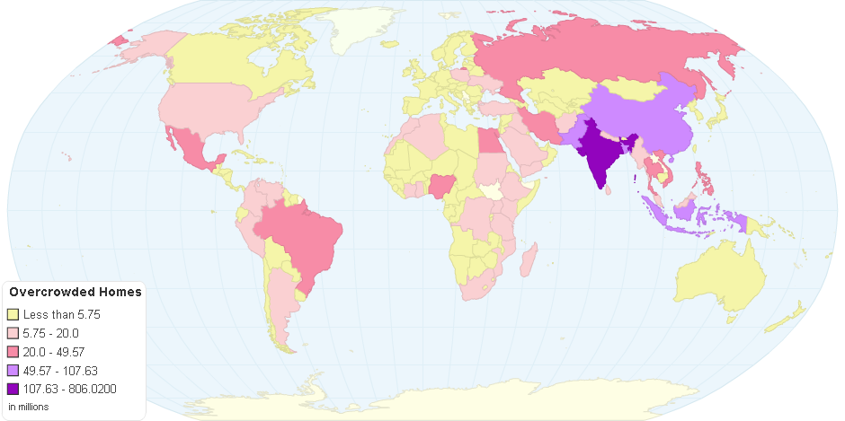 Overcrowded Homes by Country