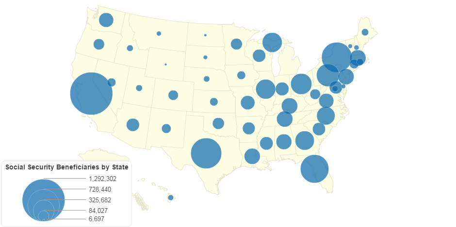 Social Security Beneficiaries by State