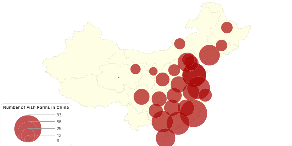 Number of Fish Farms in China