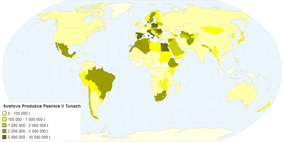 Svetova Produkce Psenice V Tunach