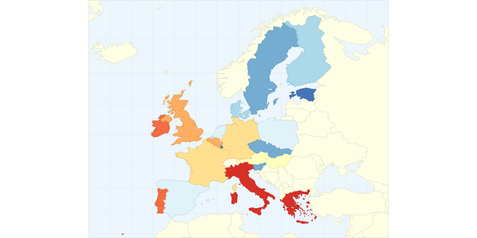 Dette brute des administrations publiques suivant la définition de Maastricht (1998 - Est. 2012)