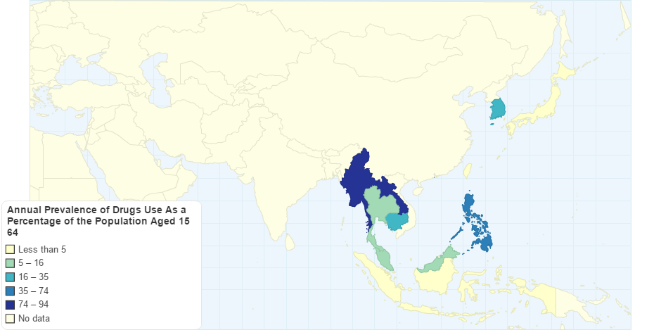 Annual Prevalence of Drugs Use As a Percentage of the Population Aged 15 64