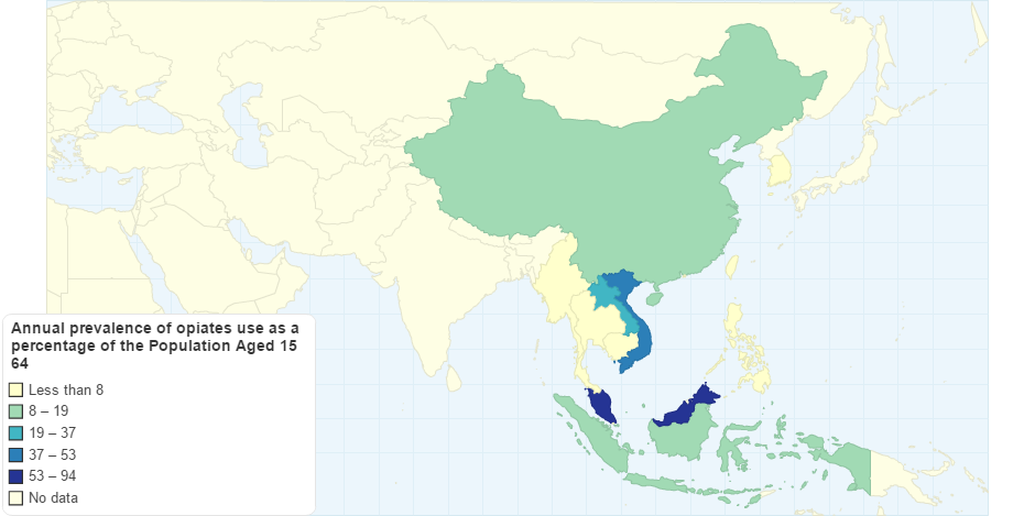 Annual Prevalence of Opiates Use As a Percentage of the Population Aged 15 64