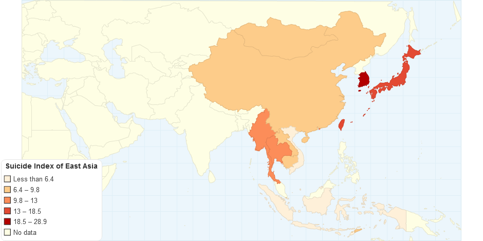 Suicide Index of East Asia