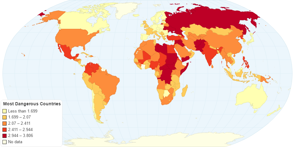 Most Dangerous Countries in the World