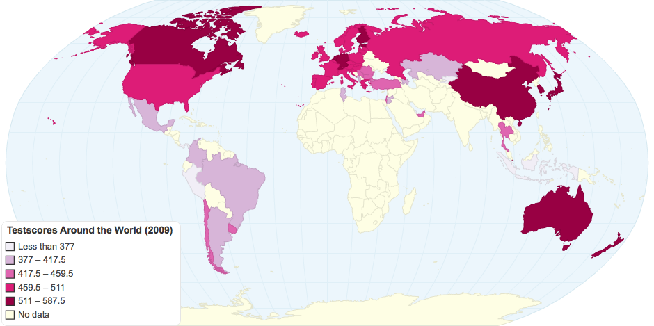 Testscores Around the World (2009)