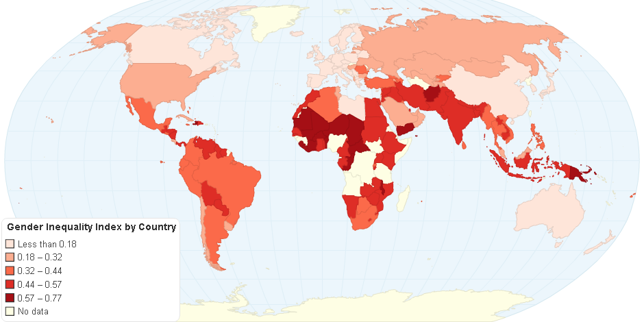 Gender Inequality Index by Country