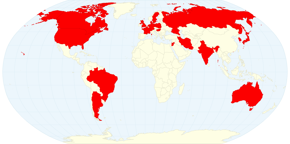 Mcxtrace Users by Country