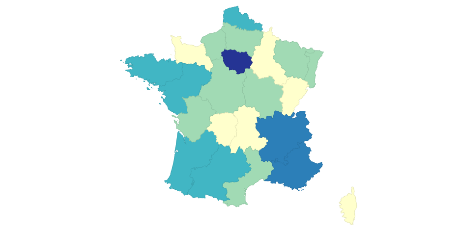 Répartition de la population en France (selon le genre)
