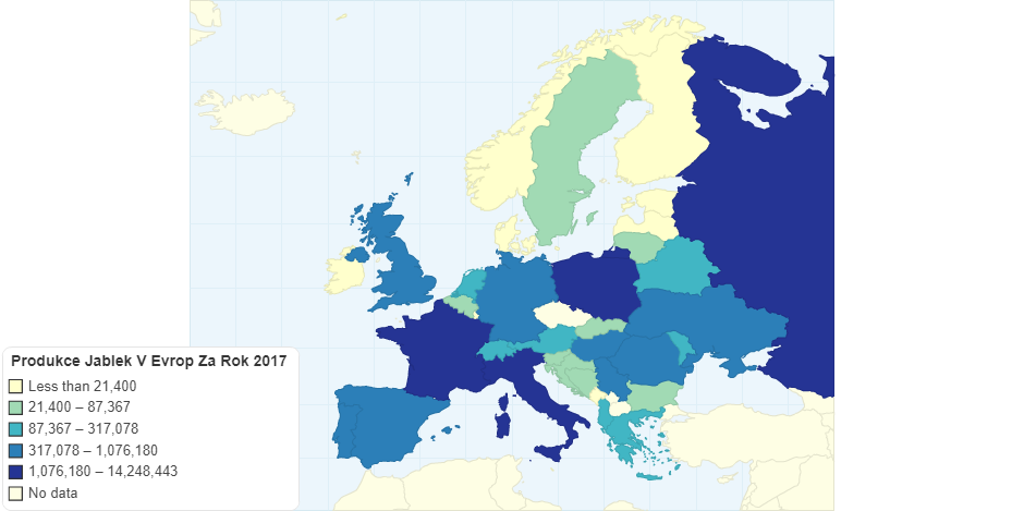 Produkce Jablek V Evropě Za Rok 2017