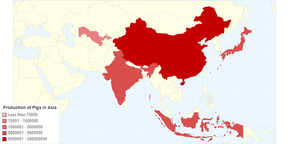 Production of Pigs in Asia