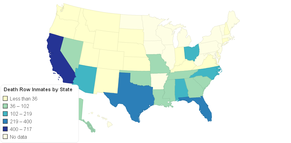 Death Row Inmates by State