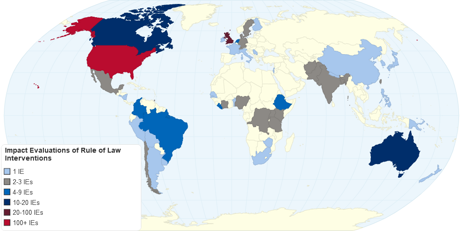 Impact Evaluations of Rule of Law Interventions