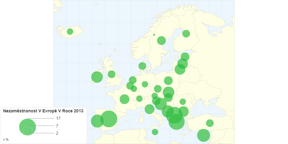 Nezaměstnanost V Evropě V Roce 2013