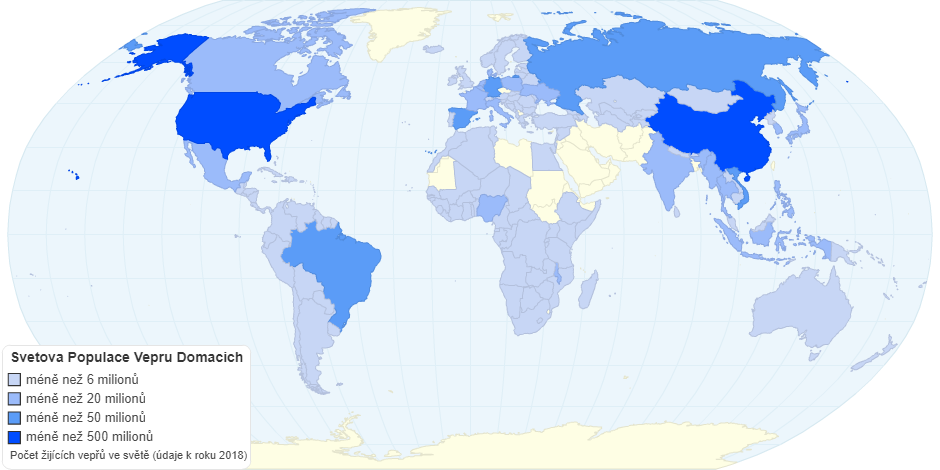 Svetova Populace Vepru Domacich