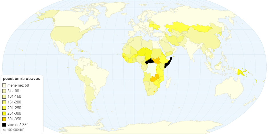 počet úmrtí otravou