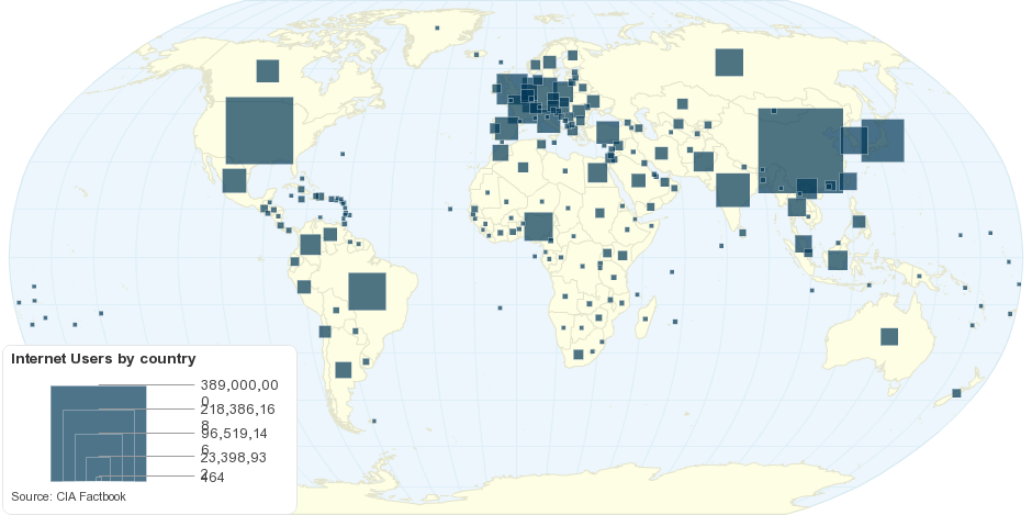 Number of internet users worldwide 2022