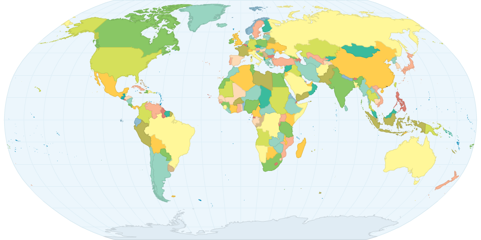 Every National Flag's Colors