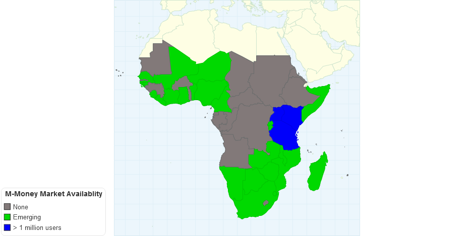 M Money Use in Sub Saharan Africa 2012