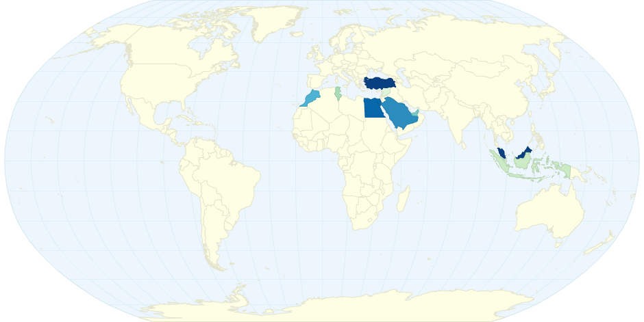 Crescentrating's Halal Friendly Travel Index 2011 (CRaHFT Index) | Top 10 OIC Countries by Tourist Arrivals