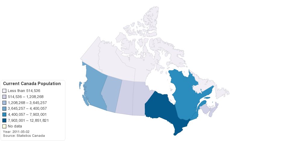 Current Canada Population