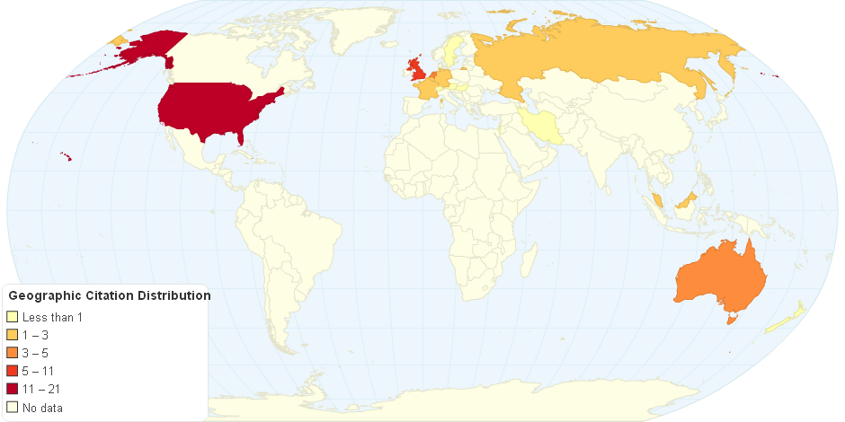 Geographic Citation Distribution