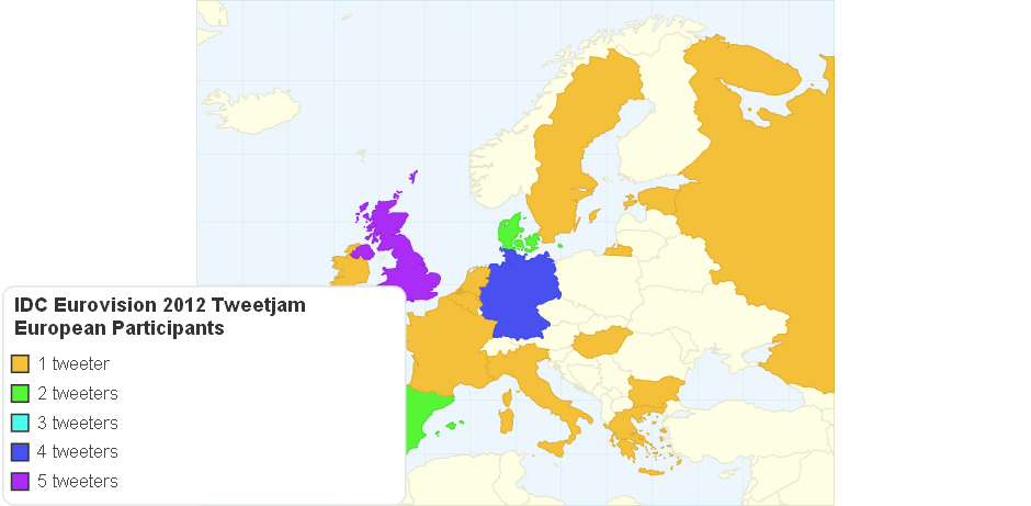 IDC Eurovision 2012 Tweetjam European Participants