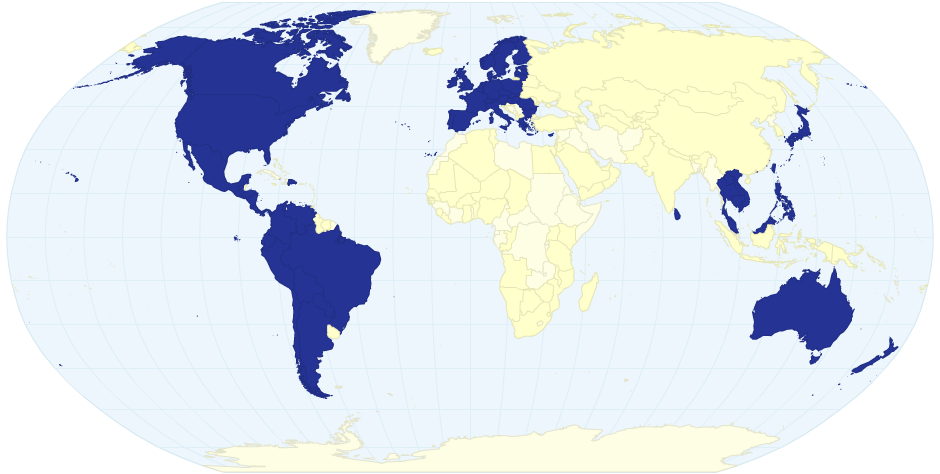 iTunes Content Availability by Country - Music